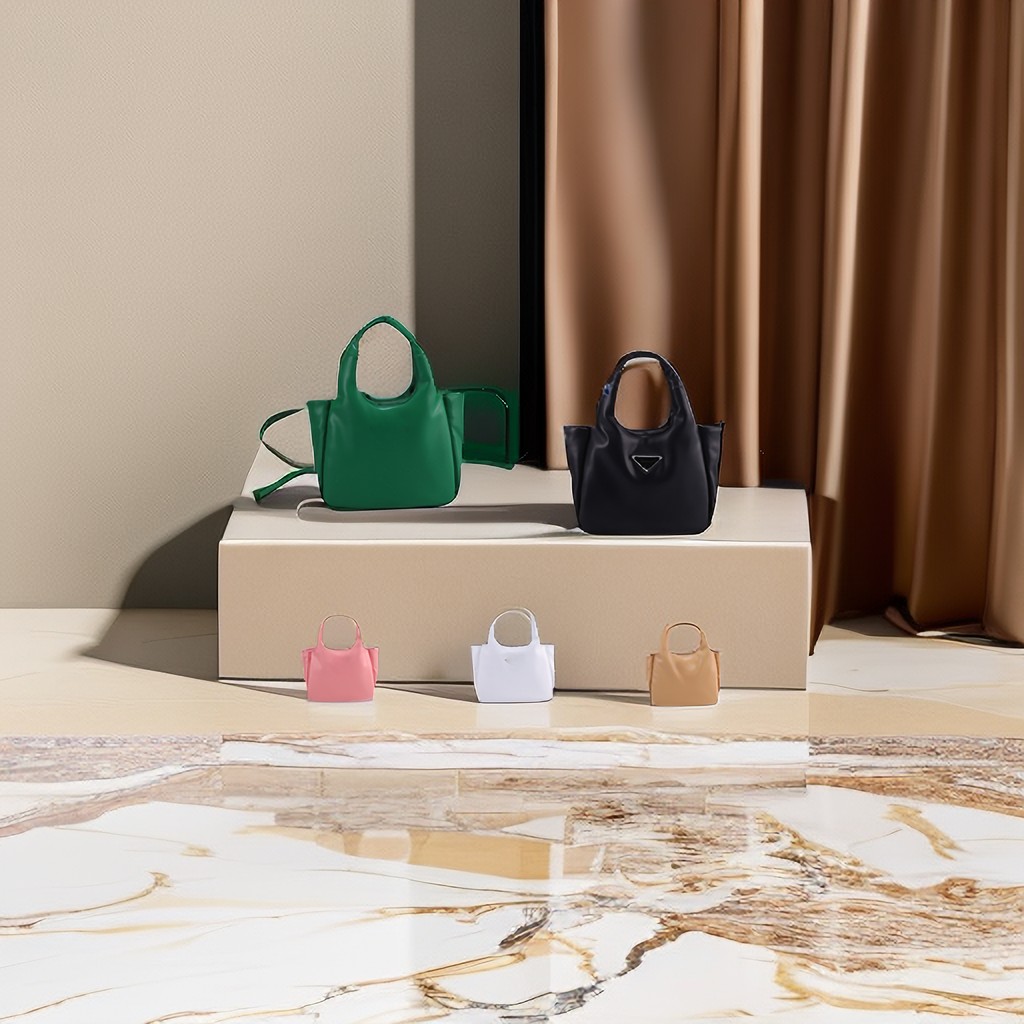 

2023 New luxury multi-color women's designer tote high-quality PU shoulder bag, White