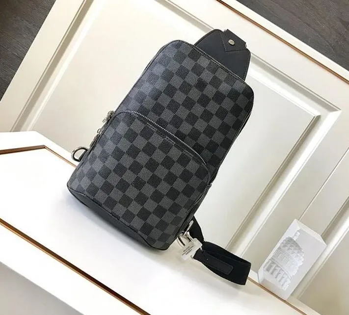 

Designer Outdoor Bags Men Casual Genuine Leather Designe Luxury Avenue Shoulder Cross Body Messenger Handbag Purse Pouch Spring Summer, Black