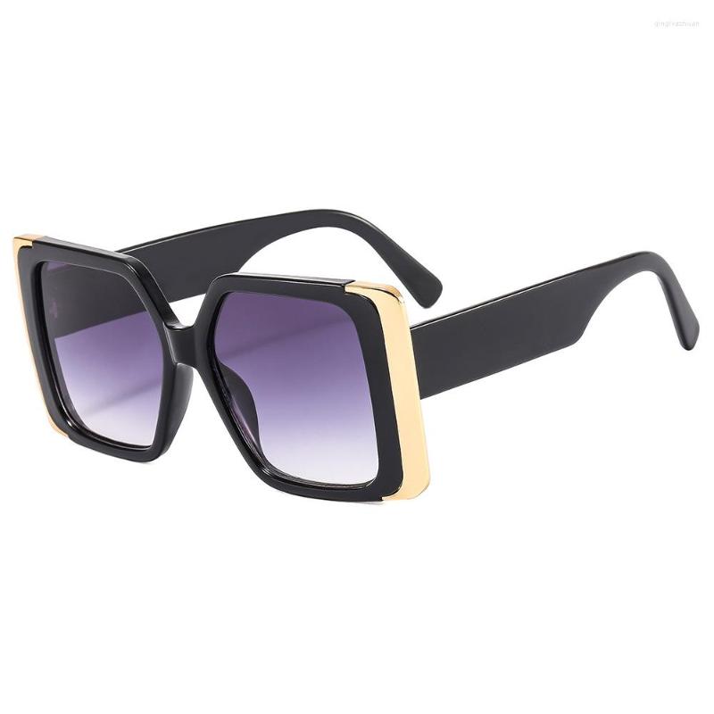 

Sunglasses IMWETE Square Gradient Color 2023 For Women Trend Anti-UV Retro