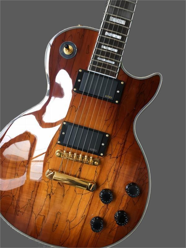 

Hot High-quality g lp Custom Brown Wood myoelectric pickup Mahogany custom electric guitar258456