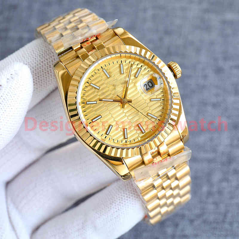Luxury men's watch with diamond 40mm date automaton 36mm ladies' watch gold 904L stainless steel strap sapphire hidden folding buckle w-image-873213561