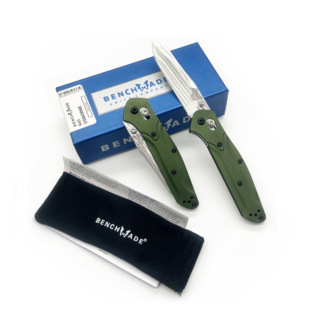 

Military Folding Knife Benchmade 940 Pocket Knife Outdoor Survival Tactical Camping Hiking Hunting Knives For Self-defense EDC Rescue Tool 1 Sharpener Gift S012