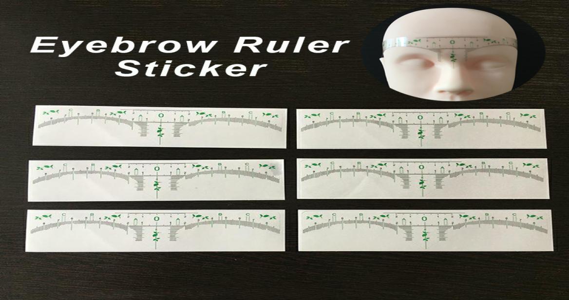 

Microblading Disposable Eyebrow Stencil Sticker Tattoo Tools Accessories Permanent Makeup Measurement Shaping Eyebrow Template Rul1182457