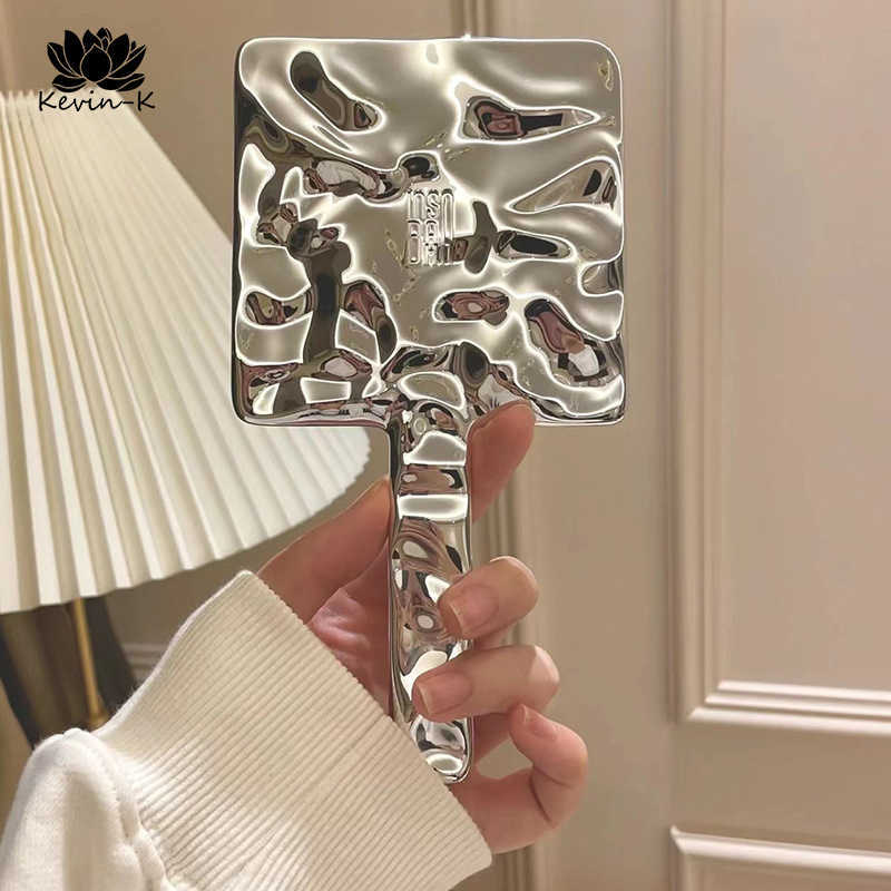 

Makeup Tools Ins Liquid Shape Square Mirror Mini Hand-held Cosmetic Mirror Makeup Mirror Travel Portable Beauty Mirror J2306