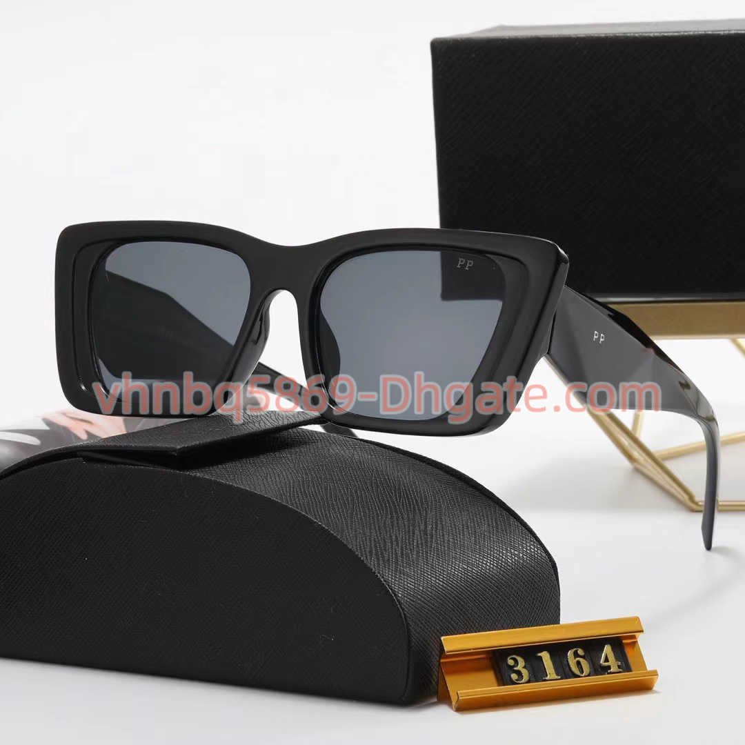 

Fashion 2023 Women Designer Sunglasses Eyeglasses Goggle Outdoor Beach Sun Glasses For Man Woman 4 Color Vintage Triangular signature with box