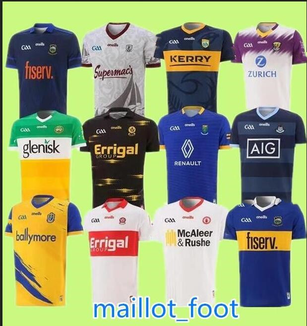

2022 2023 Kilkenny Wexford Ireland GAA soccer Jersey Offaly Tyrone Remastered Commemoration football shirt Tipperary 22 23 home away