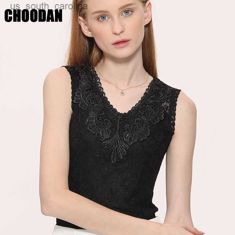 

Camis White/Black Lace Top Women Shirt 2020 Summer Korean Sleeveless Embroidered Lace Tank Tops Female Fitness Clothing Big size -5XL L230522, White lace top