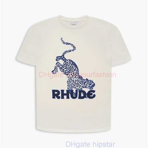 

Designer Fashion Clothing Tees Tshirt Ru229 Rhude Ss22 Leopard Tee Jaguar Money Leopard Apricot Fashion Mens Womens Short Sleeve Tshirt Cotton Streetwear Tops Casu, Apricot/ru229