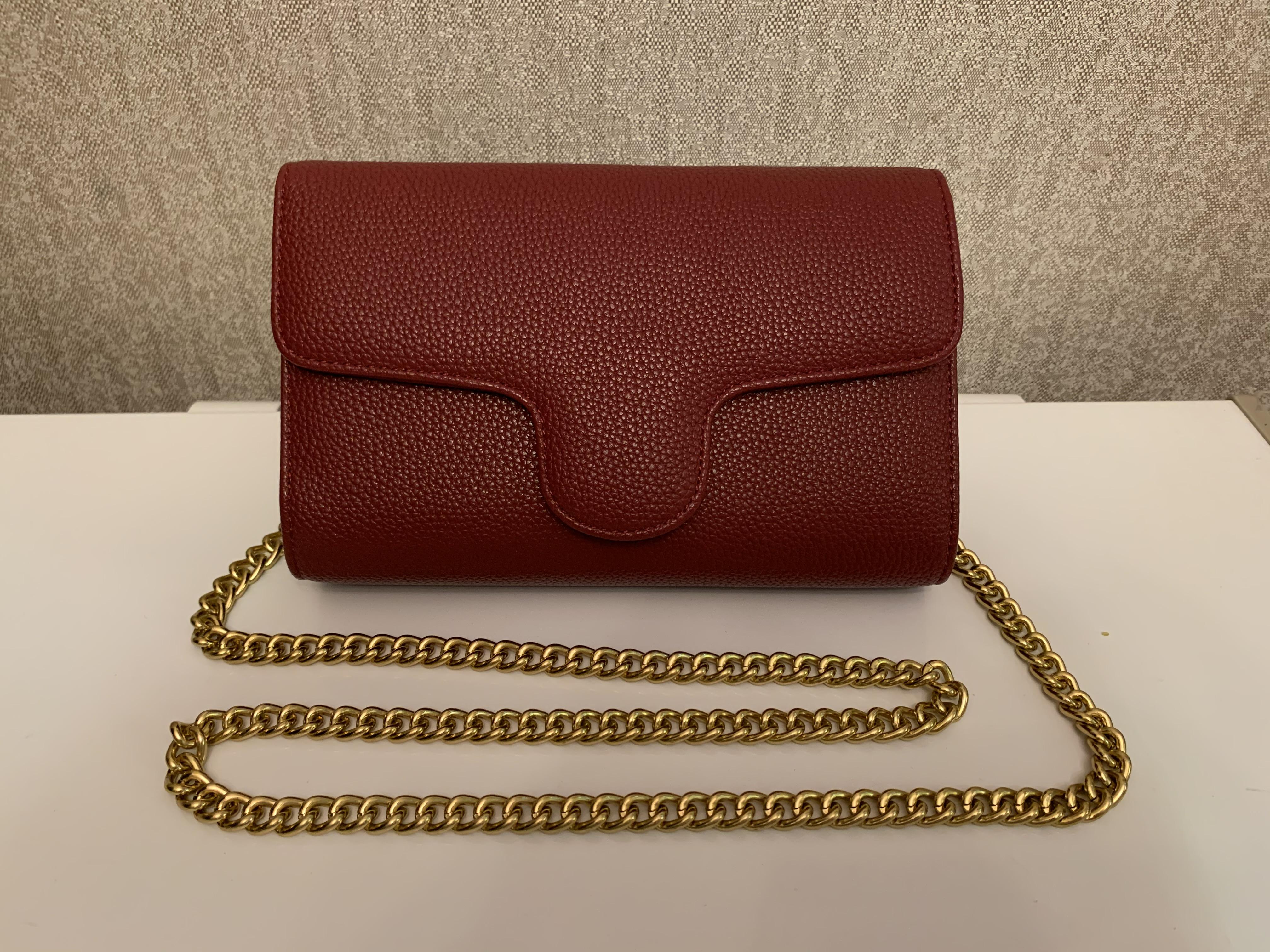 

Top qualitys Women Chain Shoulder Crossbody Bags Lady Purse Messenger Bag Designer Handbags Wallets backpack female purse 78059, Red