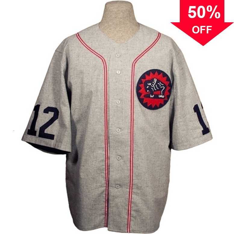 

Xflsp GlaMitNess Houston Buffaloes 1932 Road Jersey 100% Stitched Embroidery s Vintage Baseball Jerseys Custom Any Name Any Number, 12 grey