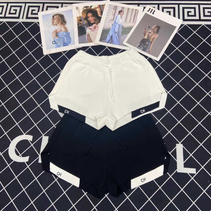 

Summer Shorts Womens Beach Pants Designer Short Pure Cotton Casual Sweatpants Slim Fitting Sexy Trousers, White