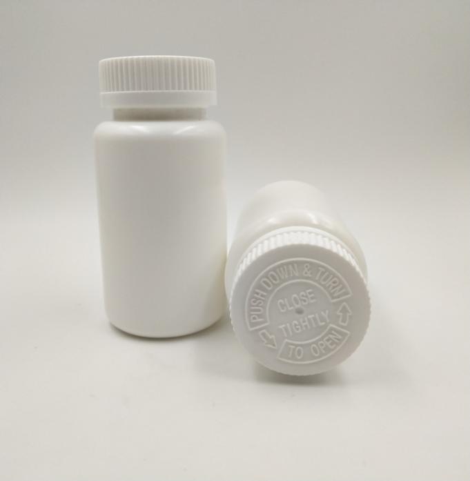 

100pcs 150ml 150cc White Plastic HDPE Pill bottle Capsule Container Vitamin Box With CRC Caps Seal lids for Medical7498235