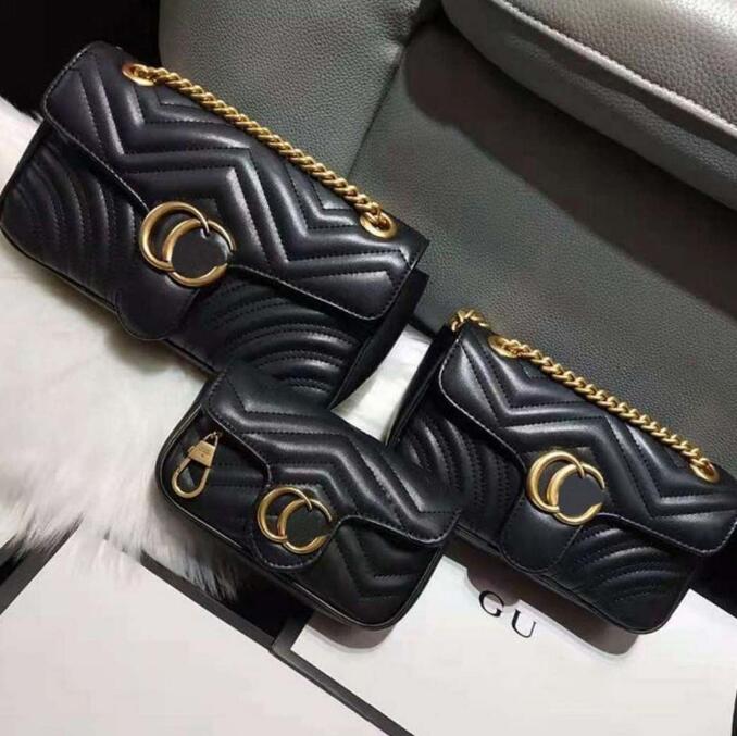 

Designer bags handbag Cross body bag Women Fashion Shoulder Bags 2 Gs Marmont Classic tote 3 Sizes Luxuries Genuine Leather With Serial Number 2023 new items, White