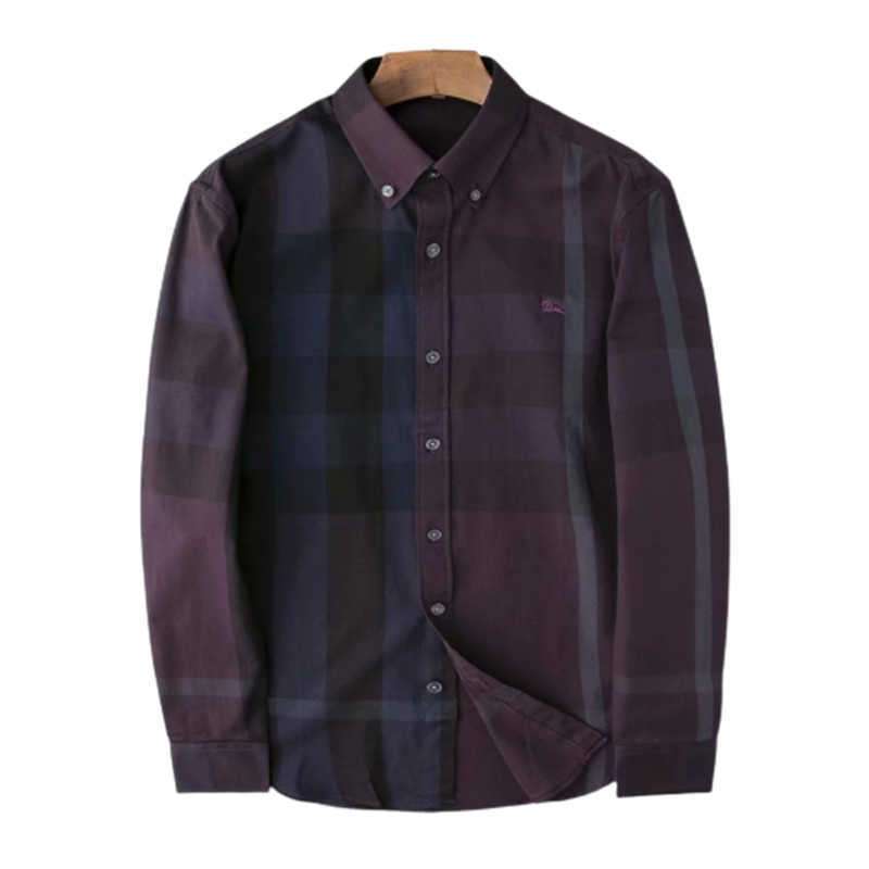 

High Quality Design Blouse Shirts Men's Camisas De Hombre Fashion Geometric Letter Print Casual Shirts Men Short Sleeve Turn Down Collar Business Dress Shirt M-3XL, Brown