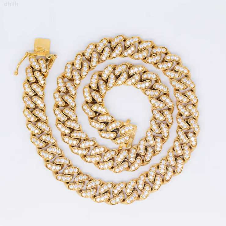

Factory Price 12mm 316l Stainless Steel Hiphop Iced Out Cuban Link Chain Cz Diamond Bracelet 12mm Cuban Necklace