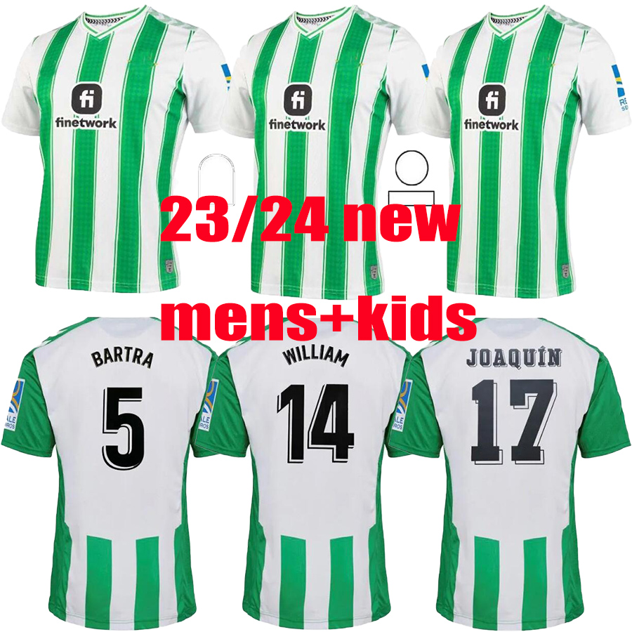 

22 23 24 Real Betis soccer Jerseys FEKIR Forever Green HOME Manga Corta JOAQUIN B.Iglesias camiseta de futbol Juanmi 2023 special Sustainability Shirts Men kids, 23 24 home