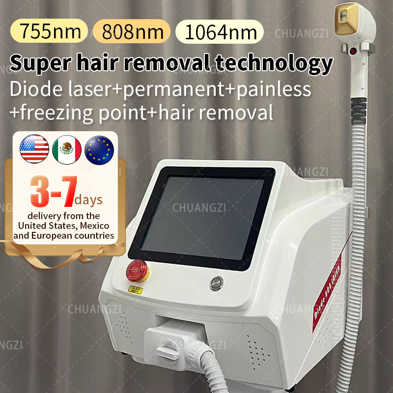 

2023 New 808 Diode Laser effective Hair Removal machine Ice Platinum Hair Removal 755nm 808nm 1064nm Laser Ice titanium