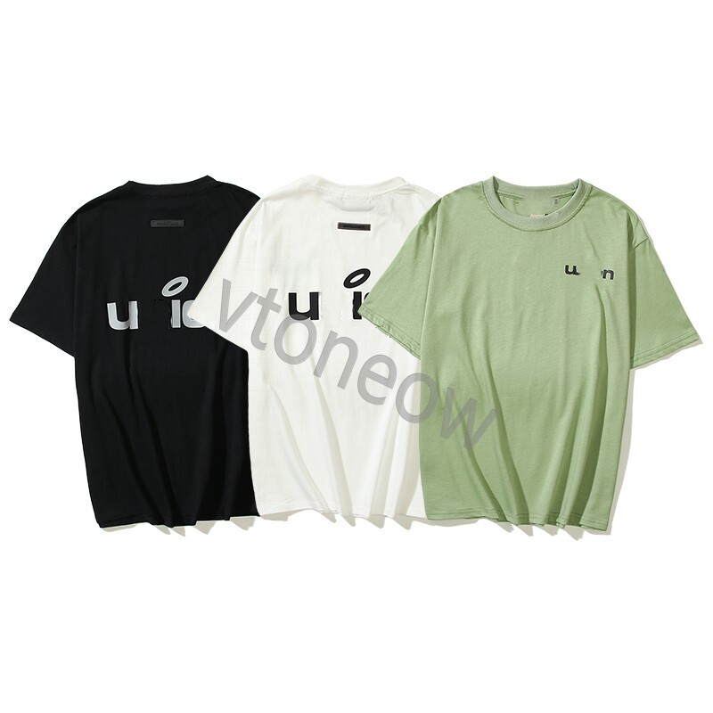 

New retro niche minimalist short sleeved T-shirt for men's summer essentialss pure cotton loose fitting men's bottom shirt ins trendy couple fears T-shirt ofgod, The same as original