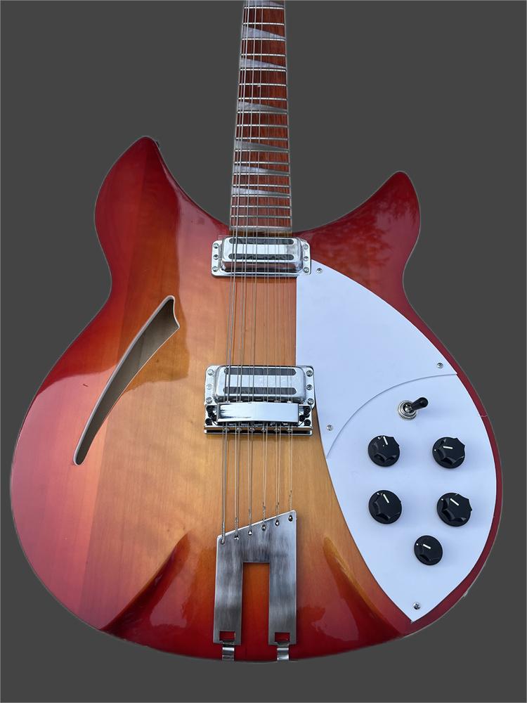 

High quality 6-string electric guitar ricken 325 Electric Guitar sunburst Colorful Rose wood fingerboard Free Shipping