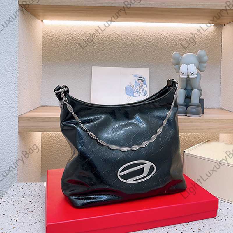 

Designer Di Bag Fashion Letter Chain Shoulder CrossBody Bags Fashion Cool Girls Tote Women Leather Luxury Handbags Classic Female Purses 230603, Black
