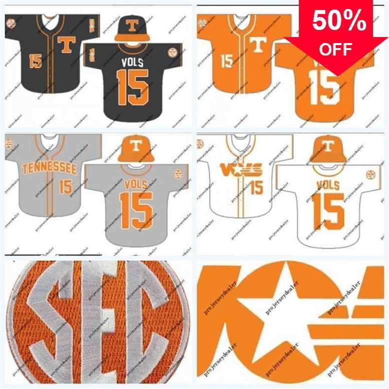 

Xflsp GlaC202 Tennessee Volunt NCAA College Baseball Jersey For Mens Womens Youth Double Stitched Name & Number High Quailty, Orange