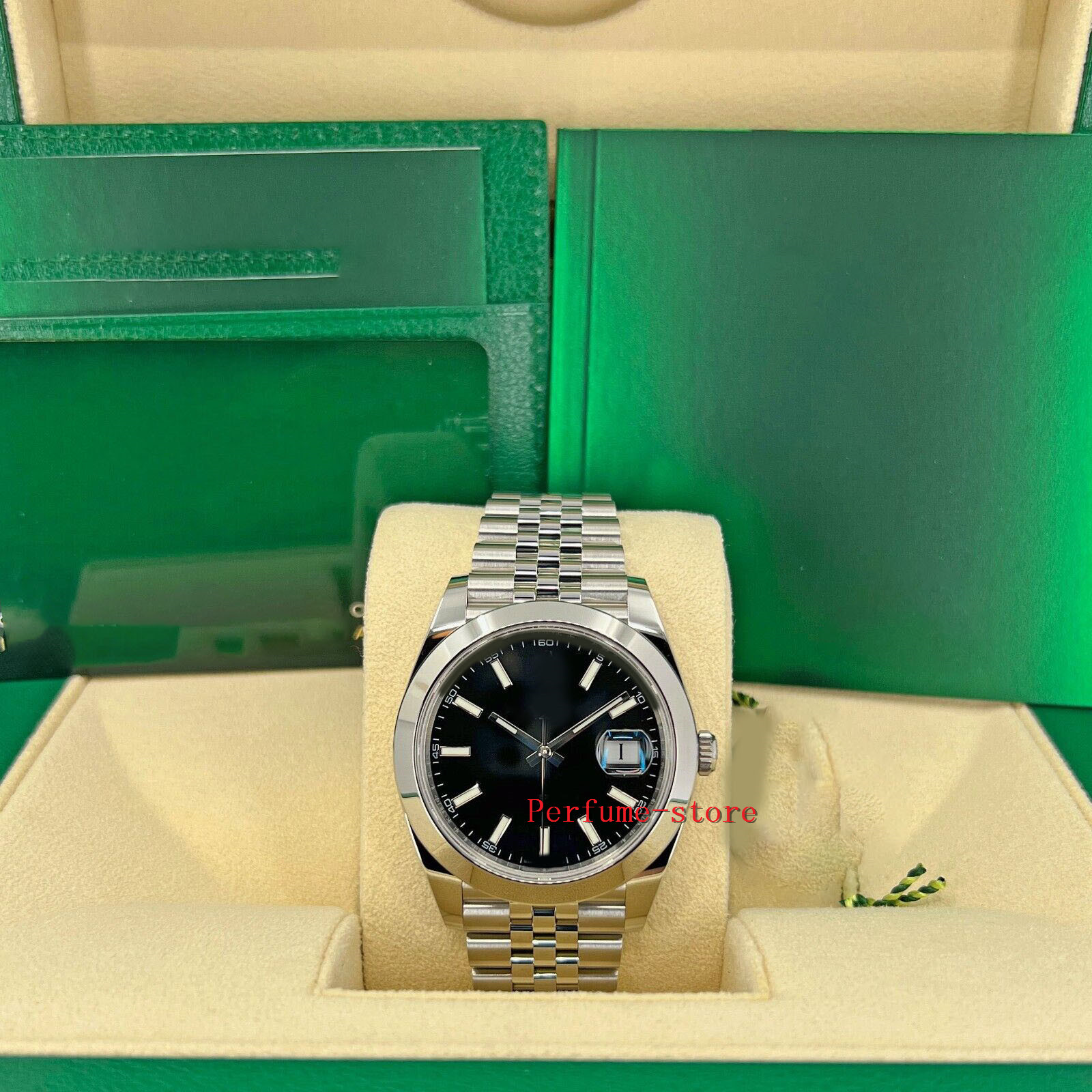 

Datejust 41mm Black Dial, Jubilee, 126300 -Fashion brand automatic waterproof sapphire men's watch