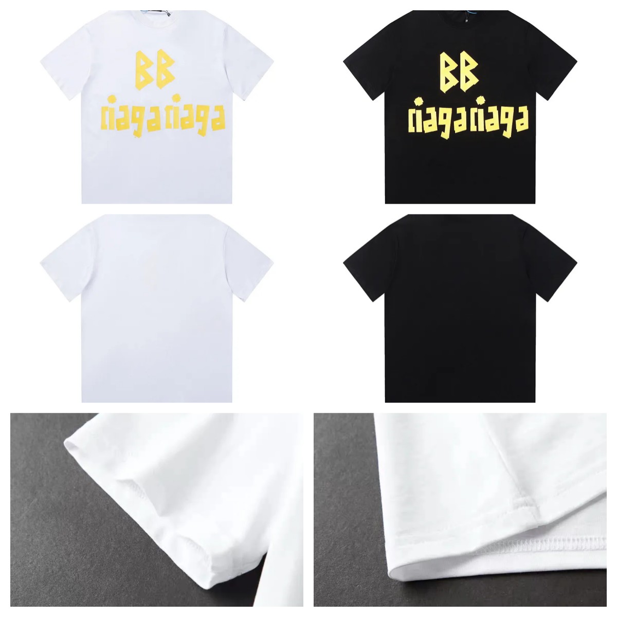 

23SS Mens T-shirts Womens T-shirt Luxury Fashion Casual Classic Letters Short-sleeved Cotton Fashion Designer Tees Black and White, 02