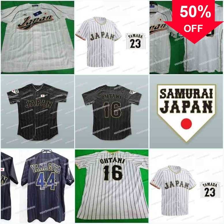 

Xflsp GlaA3740 16 Ohtani Men Japan 2017 World Baseball Jersey 4 Kikuchi 18 Mizuno 6 Sakamoto 23 Yamada 44 Yanagita 90 Kokubo 10 Abe Baseball Jerseys, Blank