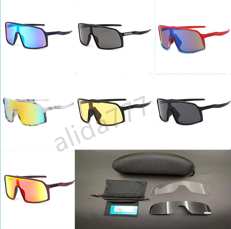 

OO9406 Sports cycling Sunglasses outdoor bicycle goggles 3 lens polarized TR90 photochromic sunglasses golf fishing running sport men women riding sun glasses 689
