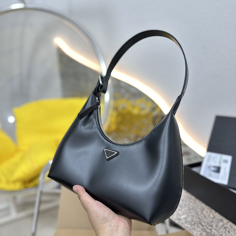 

Luxury Tote Hot Bags Prad Designer Women Handbag Genuine Leather Triangle Purse One Shoulder Shopping Crossbody Belt Hobo Bag Fashion Design Totes Size 25x12cm, 17#