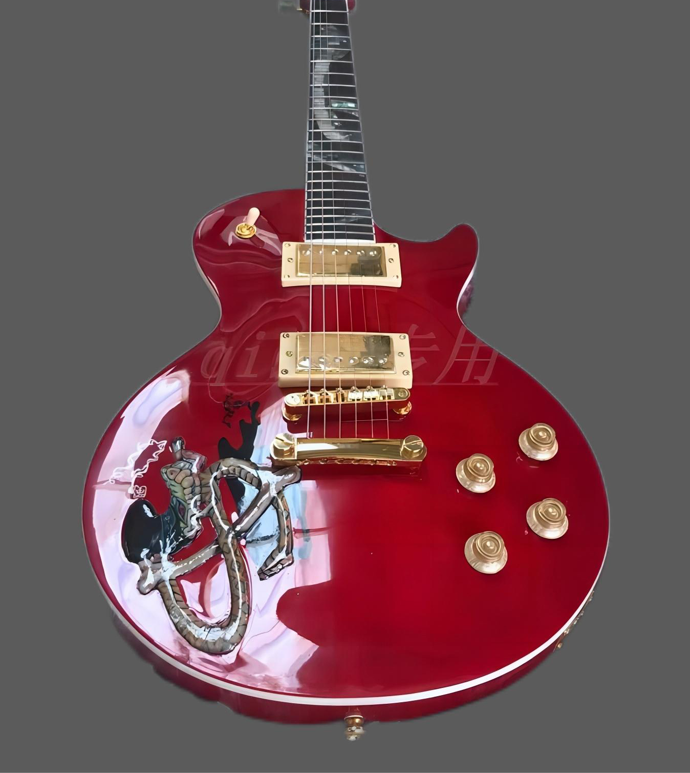 

High Quality electric guitar hot selling Factory custom shop red color 22 fret rose wood fingerboard258