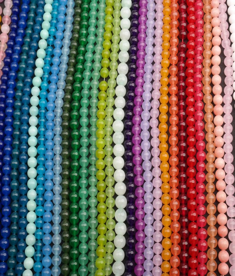 

8mm Natural Chalcedony Beads Whole Good Quality Jewelry Accessories Personalized DIY Bracelet Loose Bead Chalcedony Jade Stone2280936