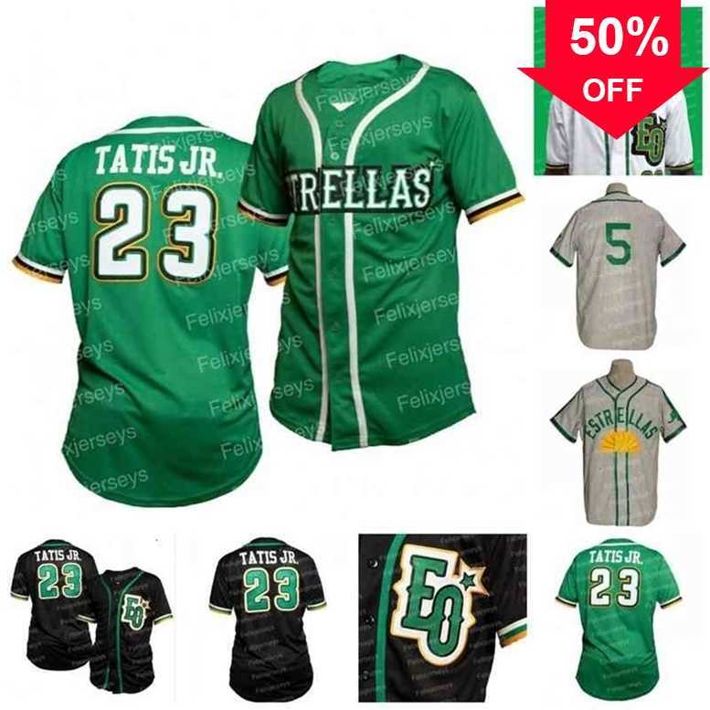

Xflsp GlaC202 23 Fernando Tatis Jr. 22 Miguel Sano Estrellas Orientales Jersey 1953 Road LIDOM Dominican Baseball Team Custom For Mens Womens Youth Double, Green womens s-xxl