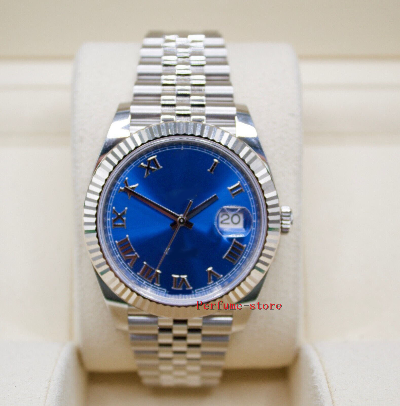 

Datejust 41 2021 126334 Blue Roman Dial Stainless Steel Jubilee Band w.B/P Fashion brand automatic waterproof sapphire men's watch