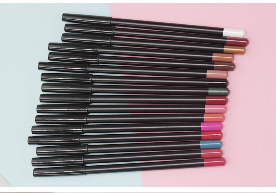 

lip pencils lipliner 21 color bright color makeup private label extra cost no logo mix colorful1287182, Sky blue