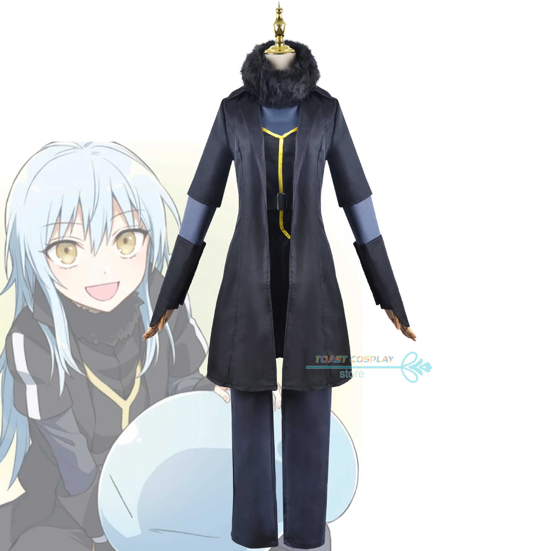 

Anime Costumes Anime Cosplay That Time I Got Reincarnated as a Slime Cos Come Outfit Rimuru Tempest Halloween Clothing for Men and Women Z0602