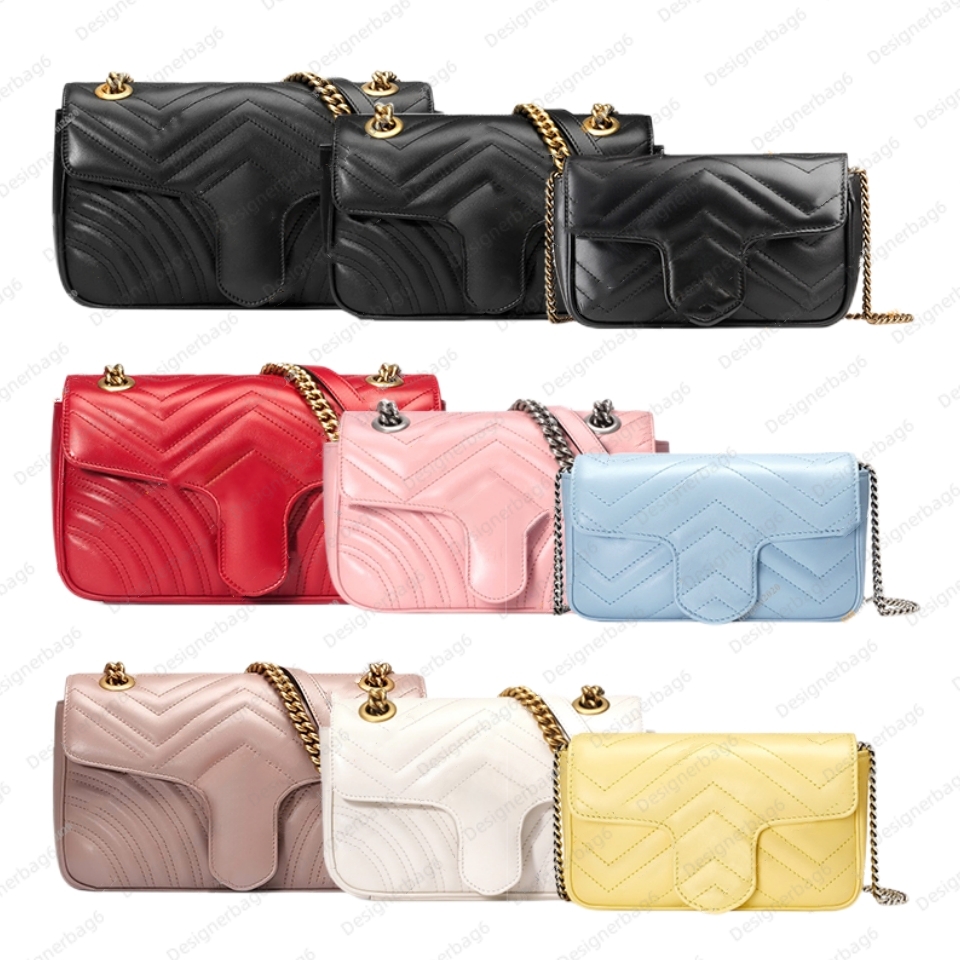 

10A Designe Luxury Chain Bag Crossbody Shoulder Bags Handbag Messenger Bagss High Quality Cowhide 3 Size Gold Classic Women's fashion shoulder bag, Nude