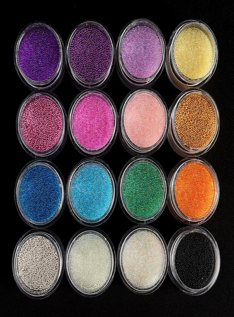 

16Boxes Colorful Caviar Beads Nail Rhinestone Tiny Crystal AB Glass Balls For Art Decorations Acrylic Gel Manicure Supplies7582515