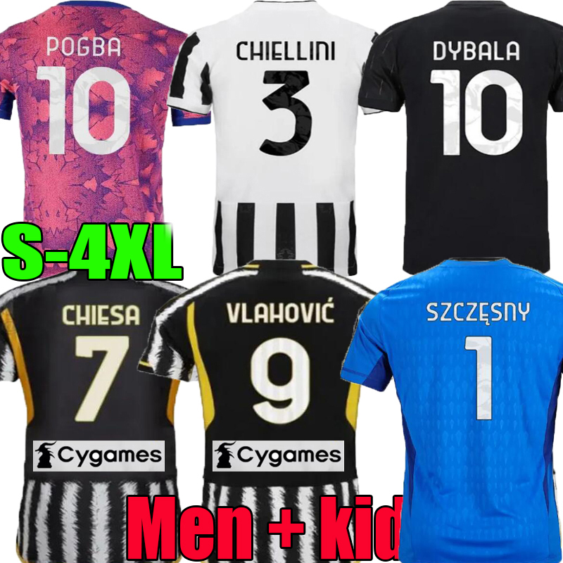 

XXXL 4XL 2023 DI MARIA CHIESA home Soccer Jerseys POGBA MILIK Juventus 23 24 VLAHOVIC DANILO KEAN LOCATELLI ARTHUR BONUCCI CUADRADO Juve Men  Kit Football Shirt