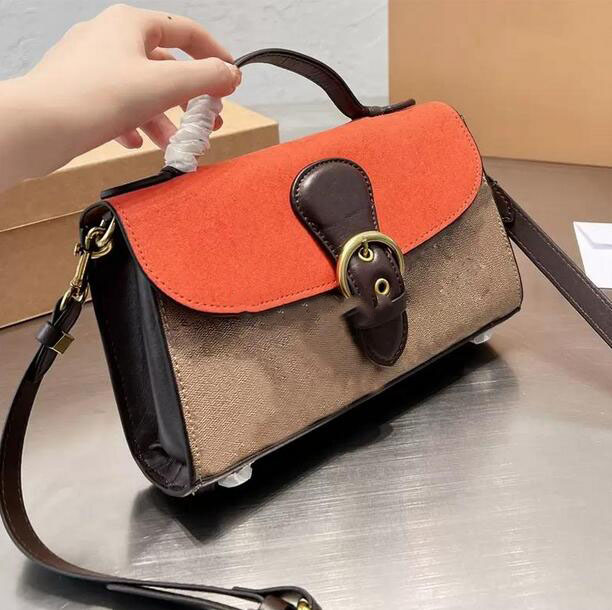

Women Shoulder Bag Fashion Handle Tote Purse Crossbody Designers Vintage Messager High Quality 4 Colors Classic Letter Mini Handbag Totes Wallets, Split