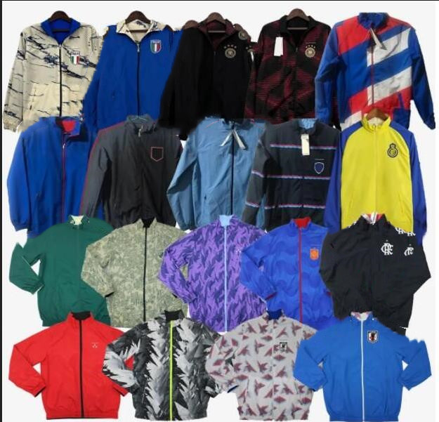 

Spain Mexico Germany 2023 Trench Coat Reversible Tracksuits Soccer Sets jogging suits football shirt training survetemen jacket mans AL NASSR utds ARsEn Flamengo 6, Ee