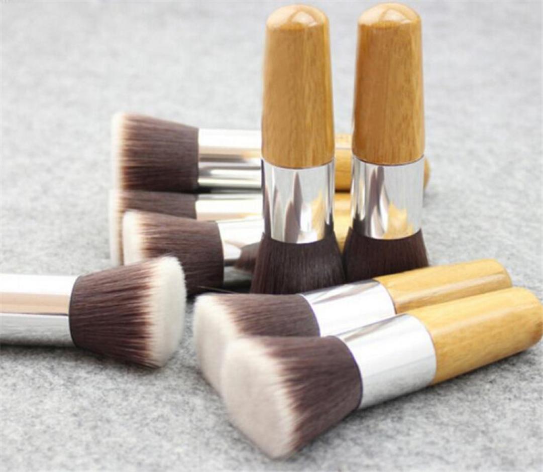 

Whole burst flat head brush bamboo bottom brush round multi functional single use brush makeup beauty tools4539687