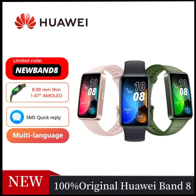 

Original Huawei Band 8 smart Band sports bracelet blood oxygen heart rate sleep monitoring fast charge for two weeks battery