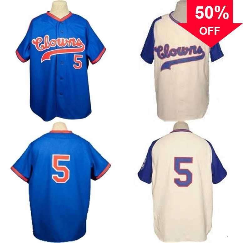 

Xflsp GlaMitNess Indianapolis Clowns 1952 Road Jersey 100% Stitched Embroidery s Vintage Baseball Jerseys Custom Any Name Any Number, Blue any name any number
