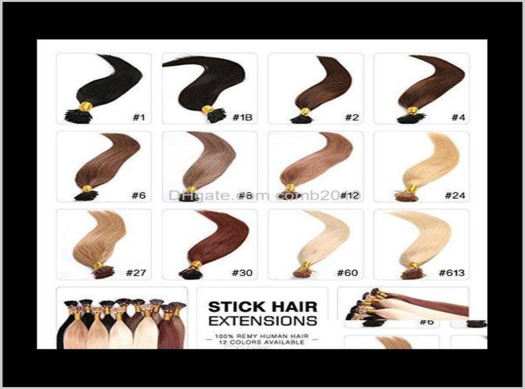 

Natural Keratin Capsule Prebonded I Tip Hair Extension Flat Tip Hair Extension 18quot20quot22quot24quot 50GramsSet 13Colo8009582