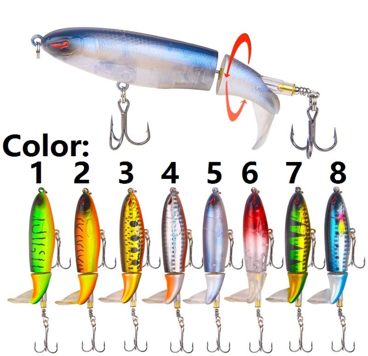 

Fishing Lures 10cm 13g Wobbler Top Water Lure Artificial Bait Soft Rotating Tail Fishing Tackle Hard Baits7086516