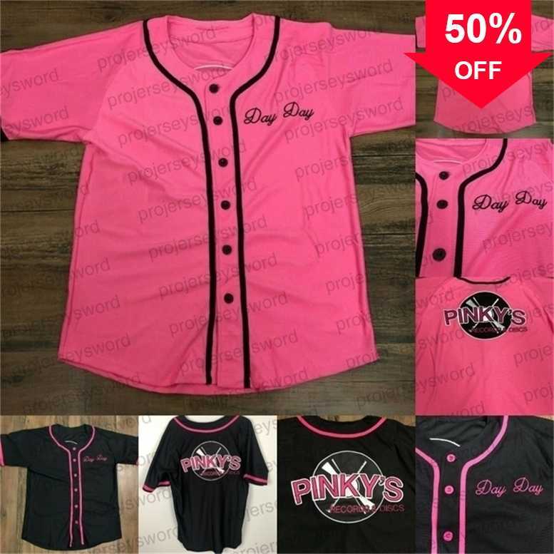 

Xflsp GlnMit Next Friday Pinky's Record Store Shop Day Movie Baseball Jersey Custom Mens Womens Youth S-6XL, Pink