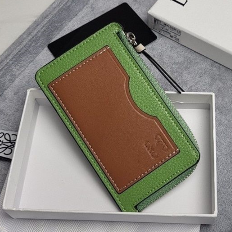 

2023 Fashion New Wallet Designers fashion Genuine Leather Folding Coin Purse Women's Credit Card Holder Multi Card Zero Wallet True Belt Box, Blue