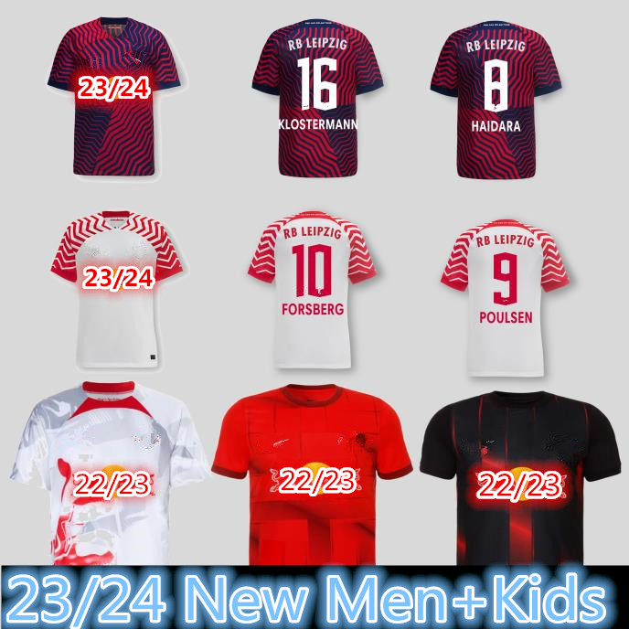 

23 24 RBL NKUNKU SILVA Soccer Jersey LeipzigS kit home away THIRD 2023 2024 football shirts HAIDARA OLMO SZOBOSZLAI Poulsen Klostermann FORSBERG men kids uniform, 23/24/kids home