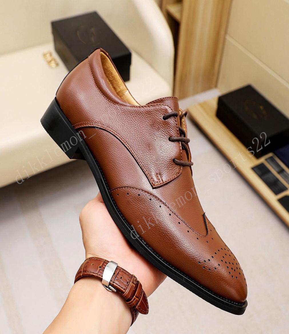 

Design Fashion Dress Shoes Men Black Brown Genuine Leather Pointed Toe Mens Business Oxfords Gentlemen Travel Walk Casual Comfort 5243151, Red